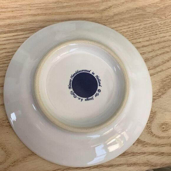 Bundle Of Small Dutch Themed Blue &  White Ceramic Decor Pieces Windmill - Picture 10 of 17